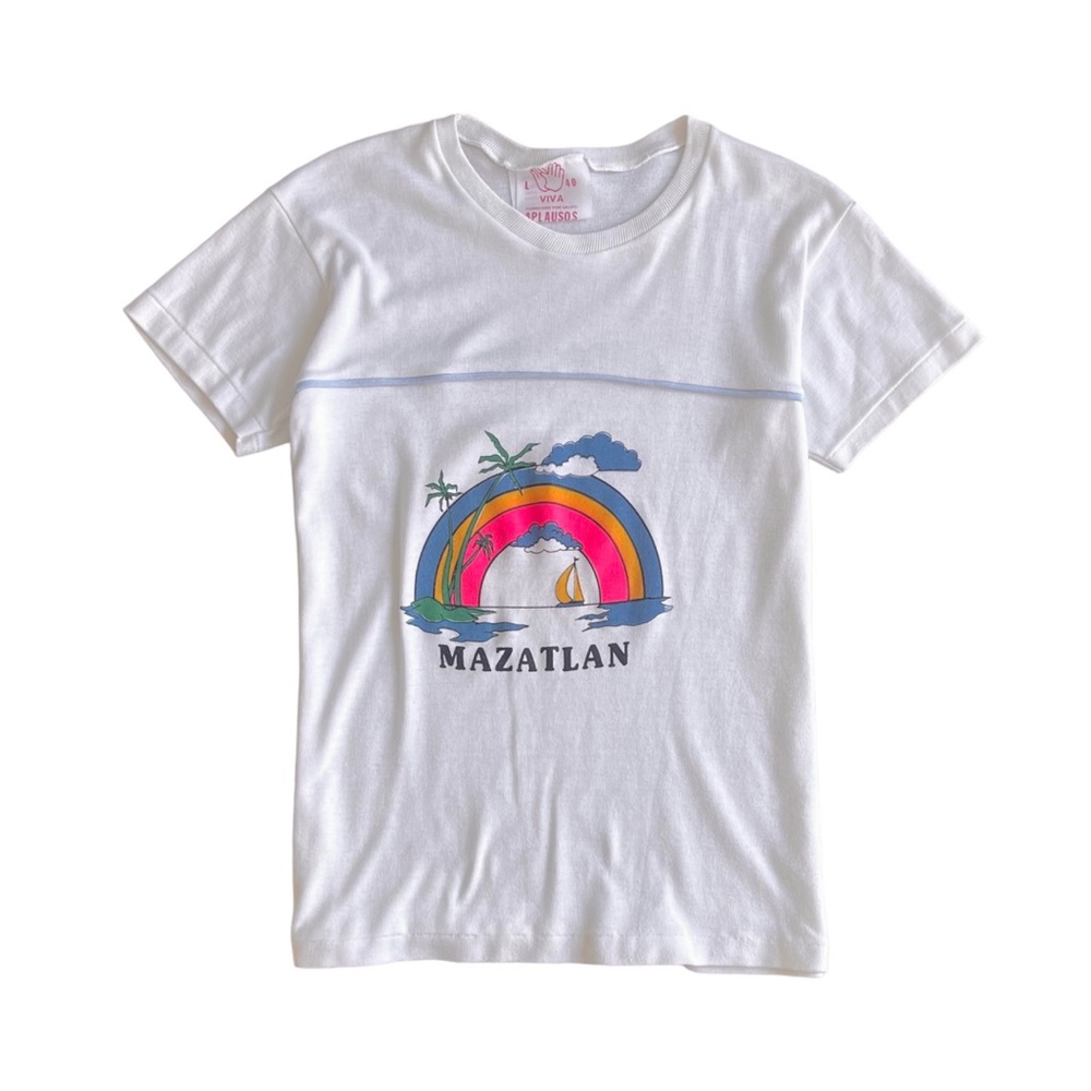 Vintage Rainbow Tropical Souvenir Tee